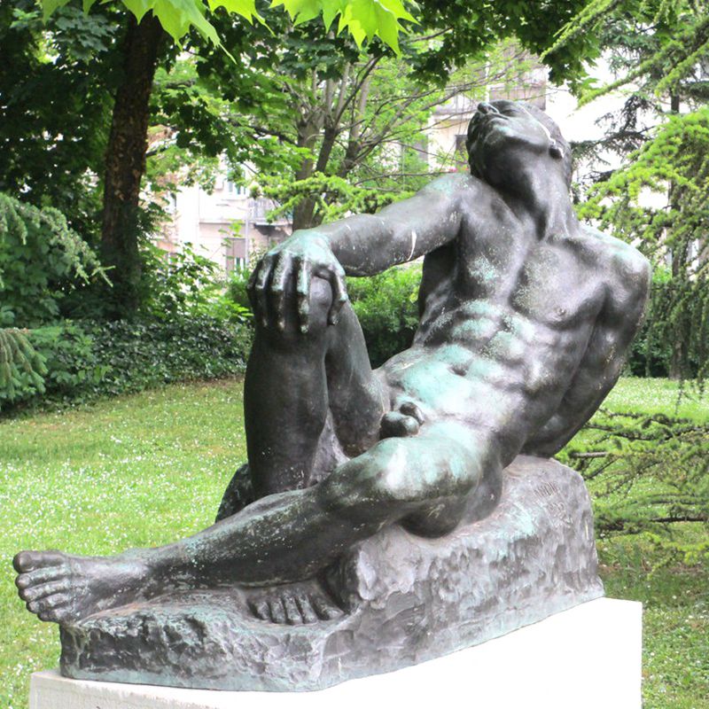 bronze Male Nude Statue