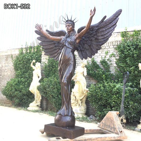 bronze angel figure