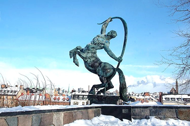 bronze centaur sculpture