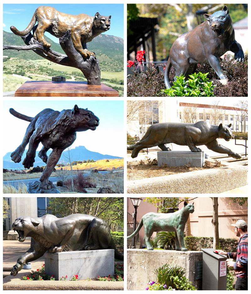 cougar garden statue