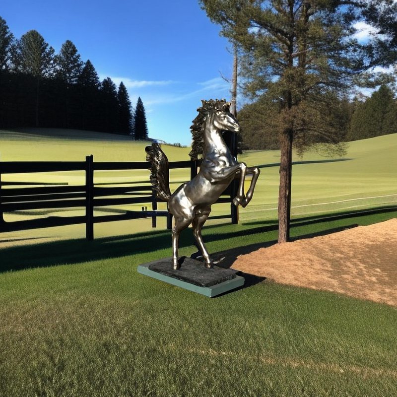 ferrari prancing horse statue