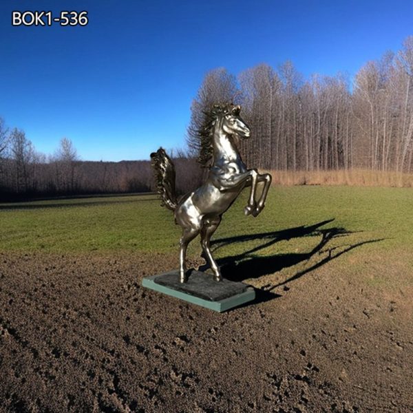 large bronze ferrari statue horse