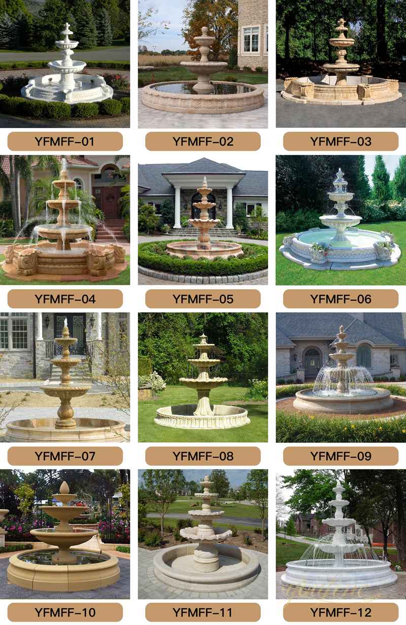 hand carved marble fountain for sale