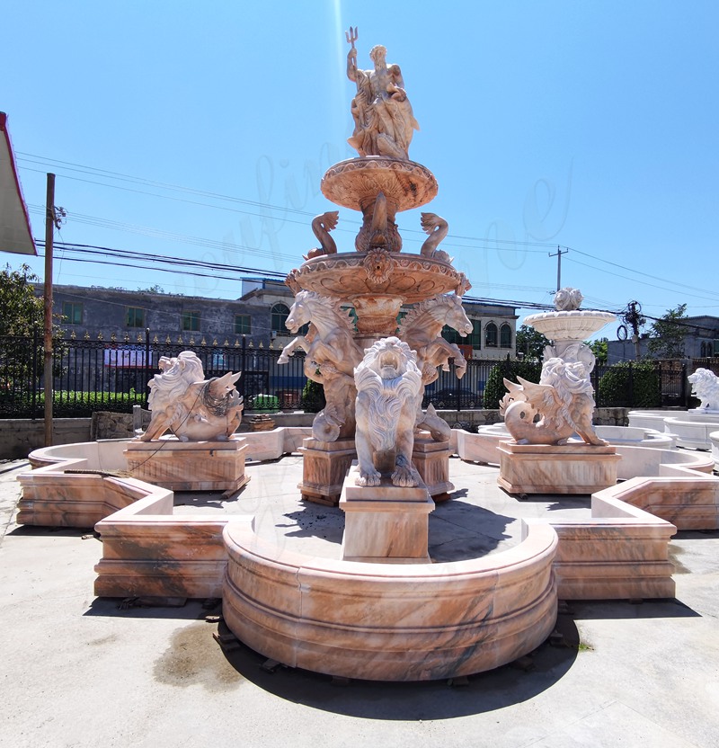 large Poseidon statue outdoor fountains