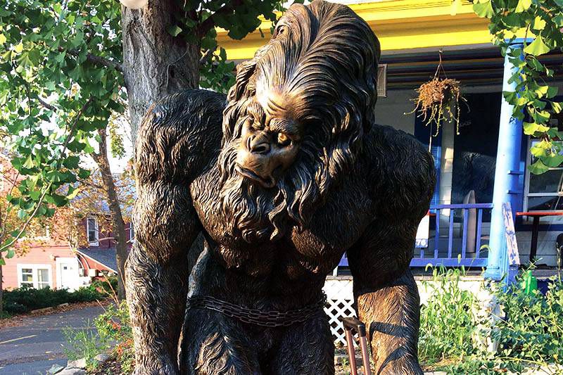 large bigfoot statue