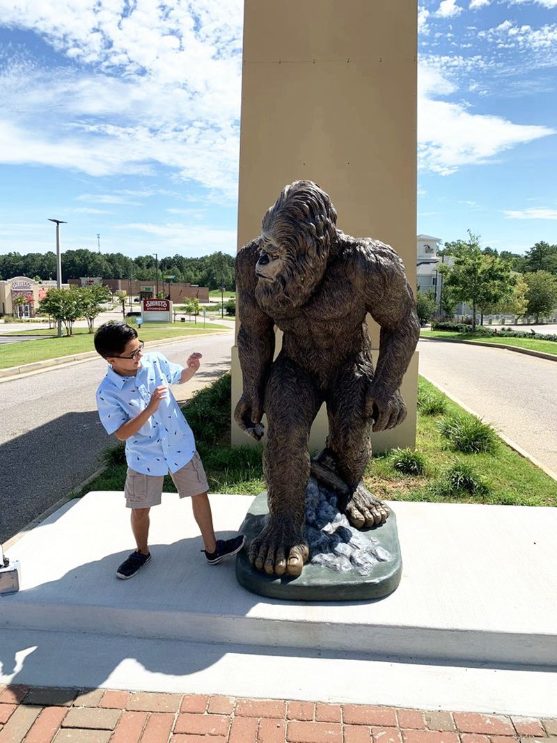 life size bigfoot statue