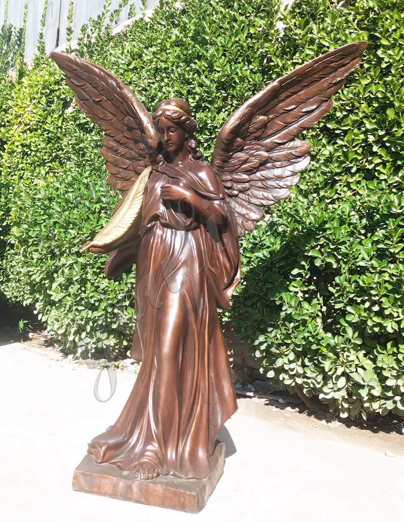 lifesize bronze angel sculpture