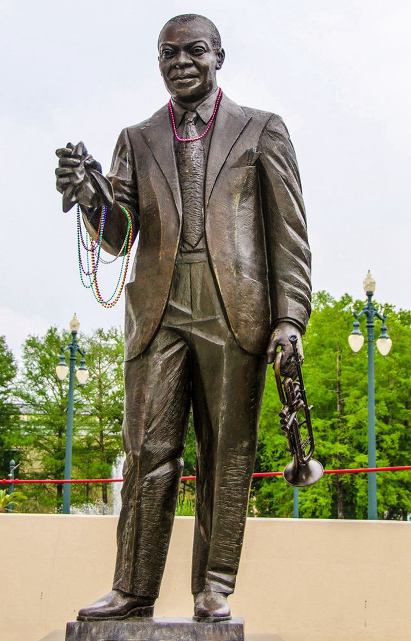 louis armstrong park statues