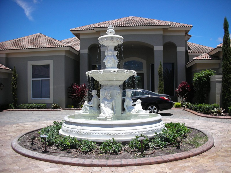 marble fountain