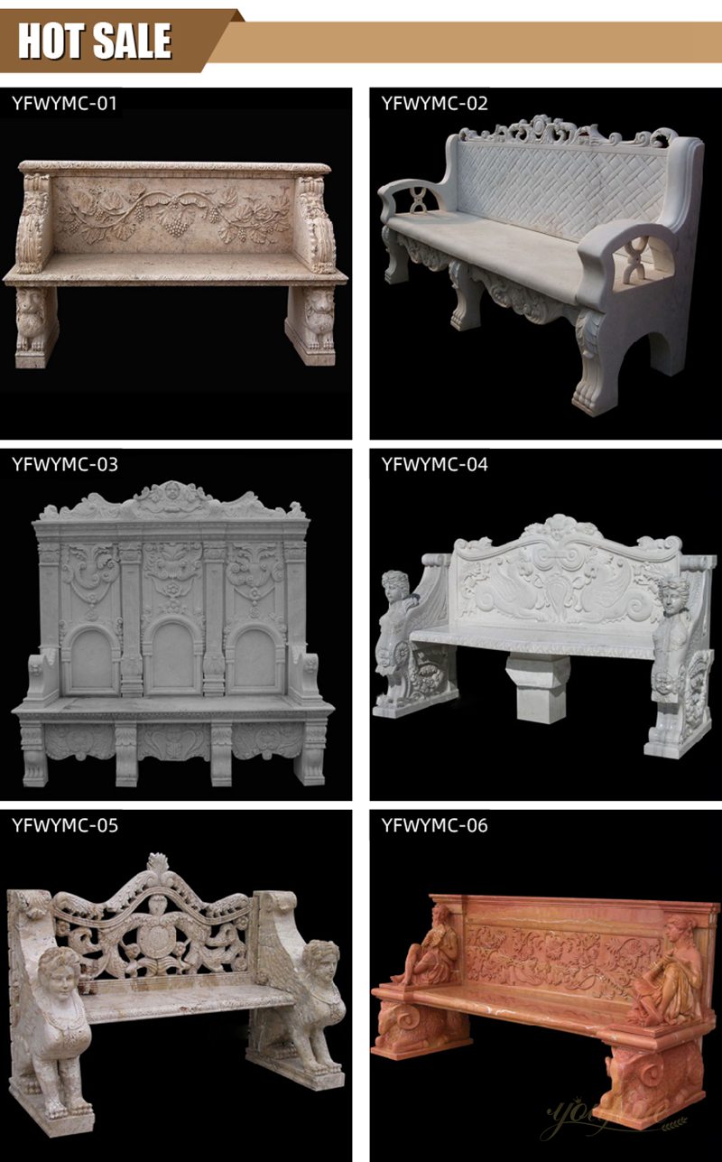 marble garden benches for sale