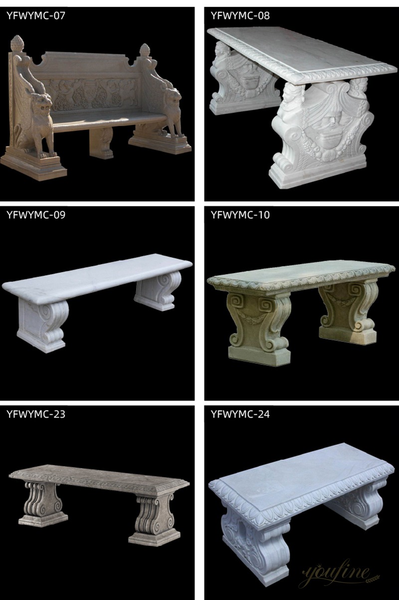 marble garden benches for sale