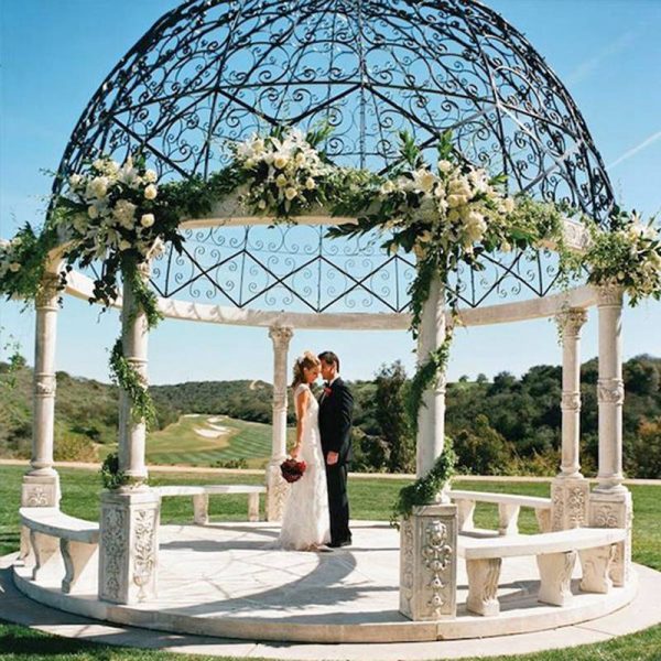 marble outdoor garden gazebo for sale