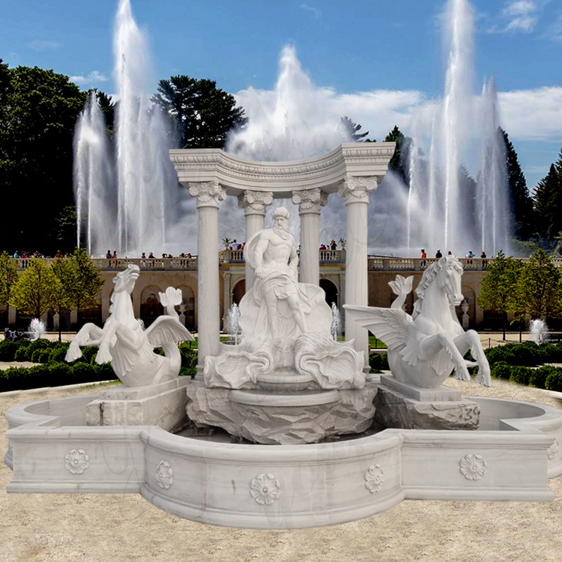 marble trevi water fountain