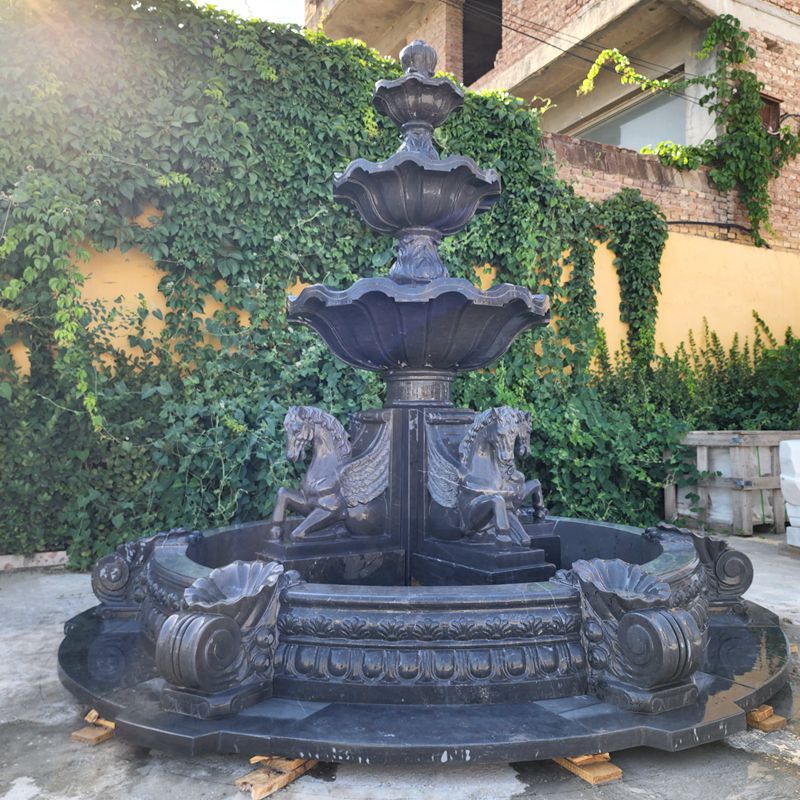 Black Marble Fountain