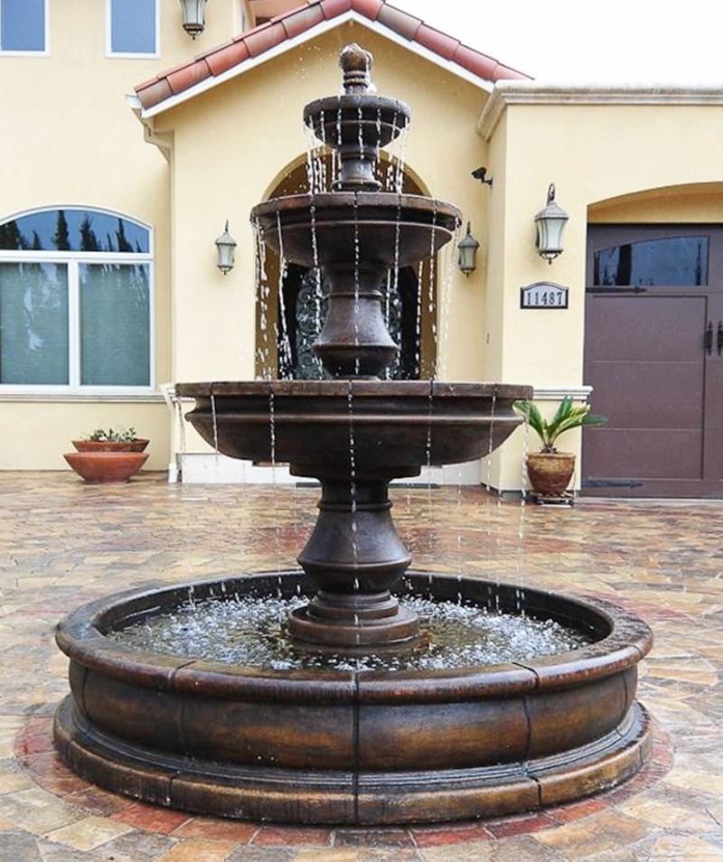 Cast Stone outdoor fountains
