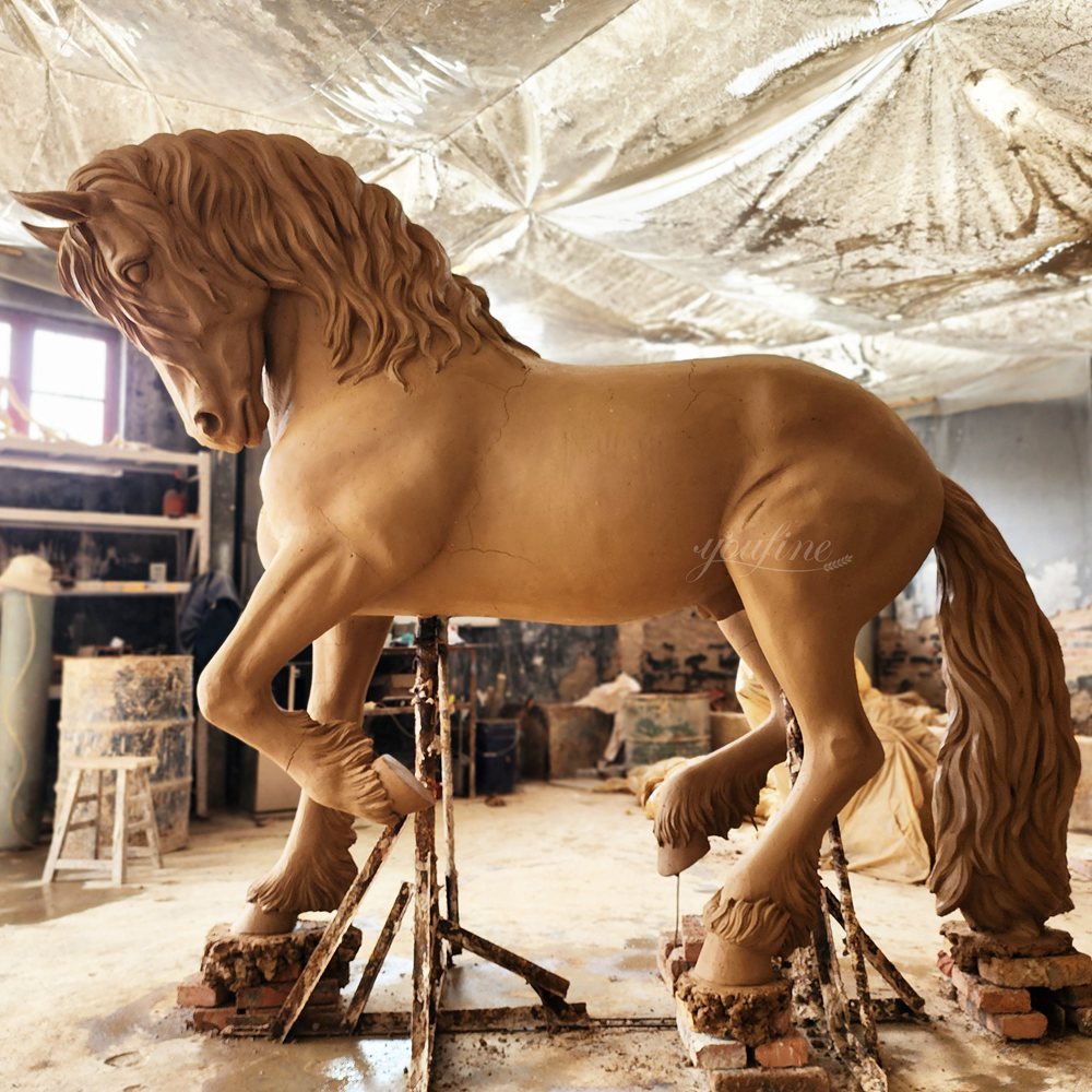 Clay Mold – Friesian Horse Sculpture