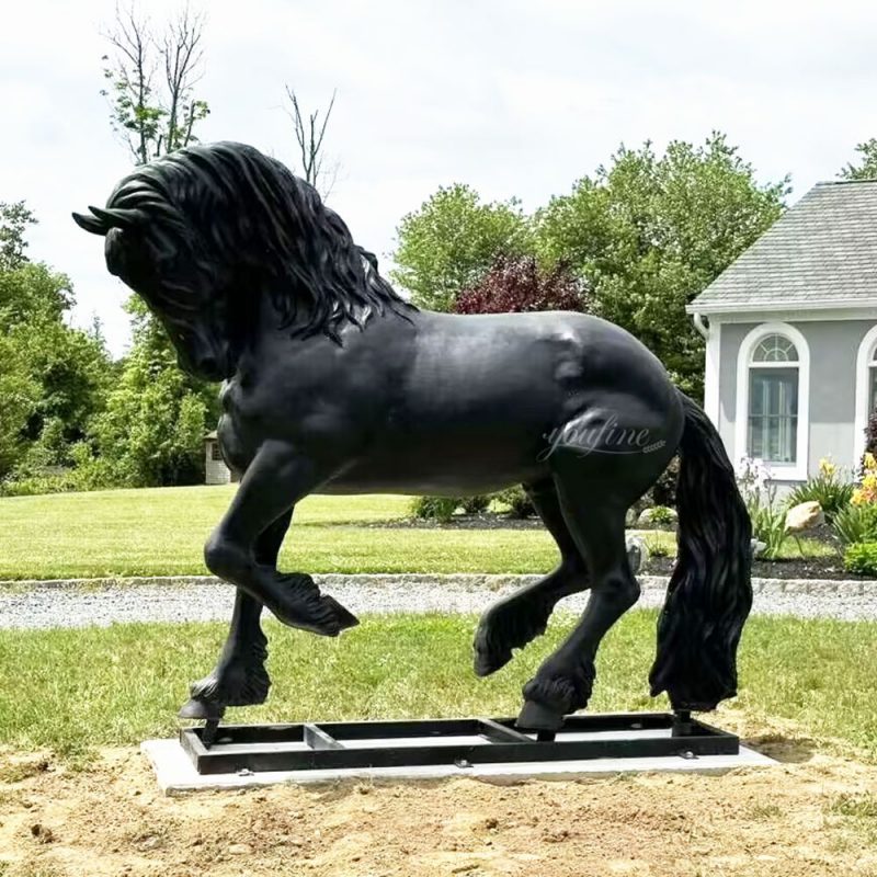 Customer Installed Friesian Horse Statue feedback