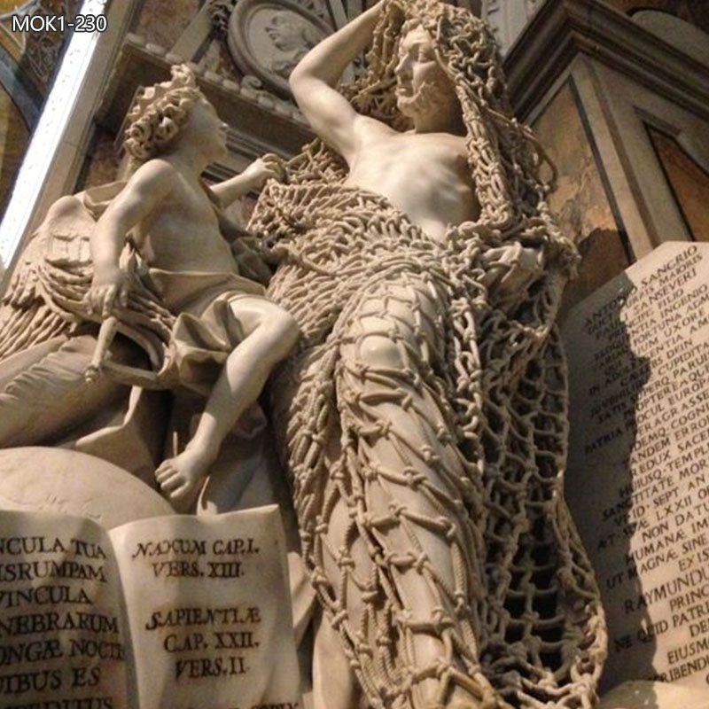 Francesco Queirolo Marble Net Sculpture Il Disinganno for Sale