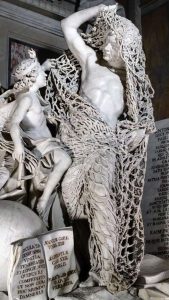 Francesco Queirolo Marble Net Sculpture Il Disinganno for Sale