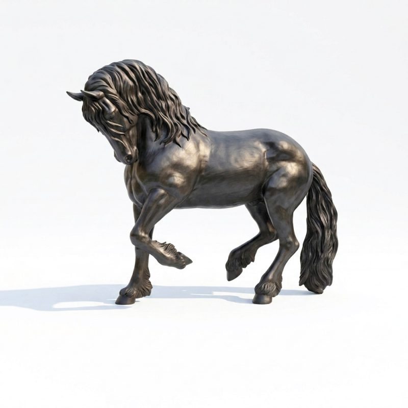 Life Size Friesian Horse Sculpture BAN-537