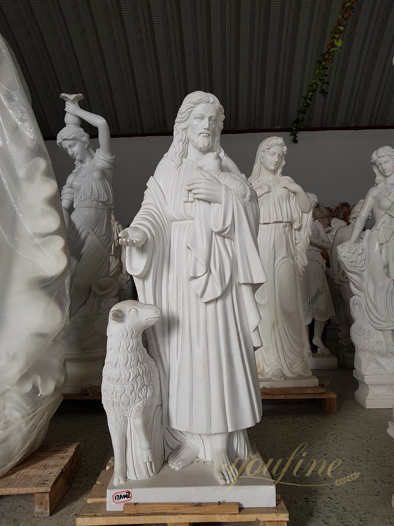 Good Shepherd Jesus Statue