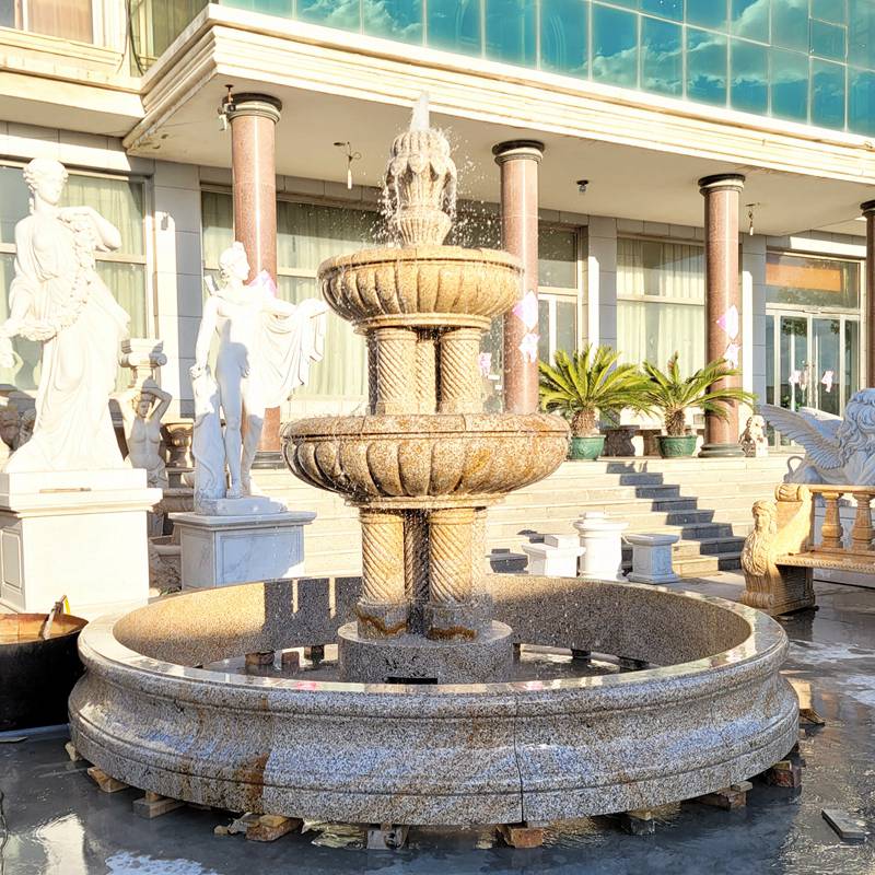 Granite-Style Marble Fountain