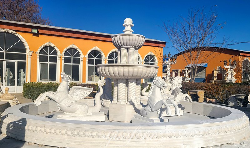 Hippocampus and Column Fountain