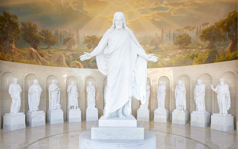 Jesus Opens His Arms marble statue