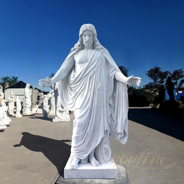 Jesus Opens His Arms marble statue