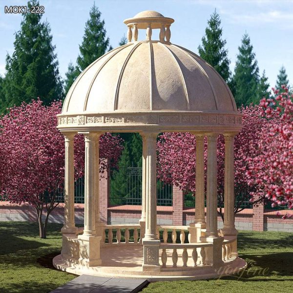 Large Marble Outdoor Round Gazebo for Sale