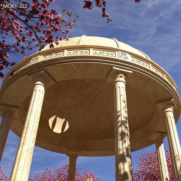 Large Marble Outdoor Round Gazebo for Sale