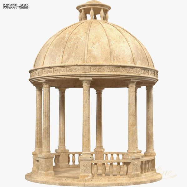 Large Marble Outdoor Round Gazebo for Sale