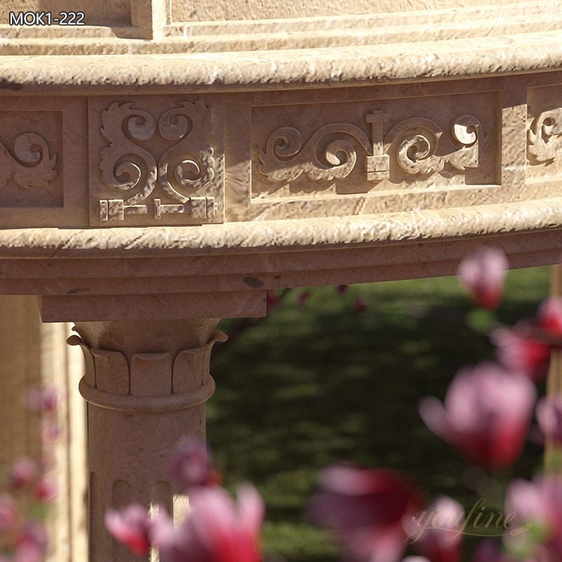 Large Marble Outdoor Round Gazebo for Sale