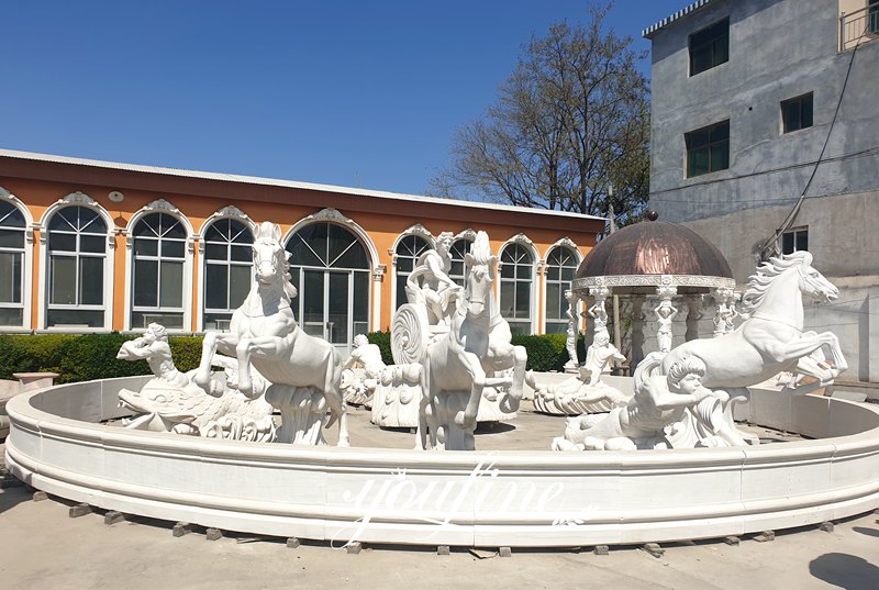 Marble Apollo Chariot Fountain