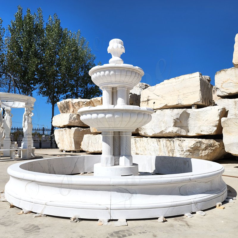 Marble garden fountains