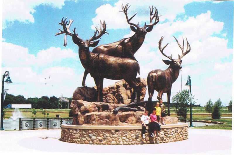 Mountain Monarchs Large Bronze Stag Statues