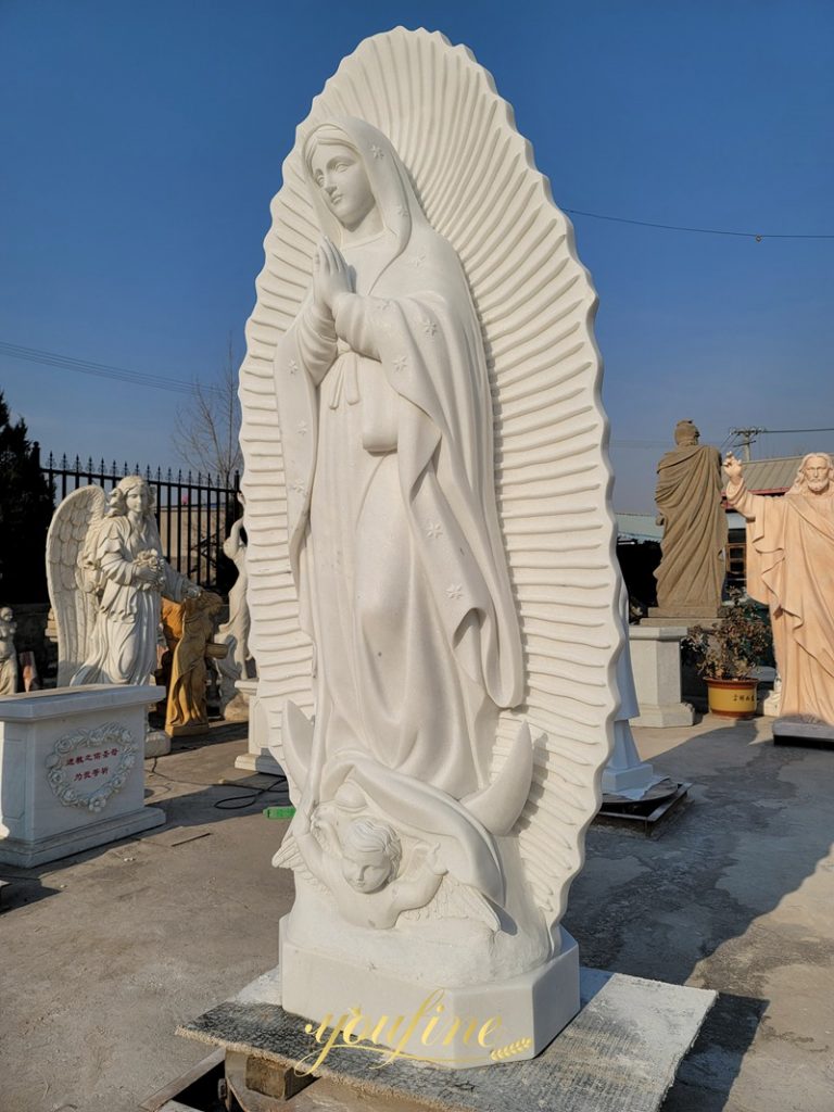 Our Lady of Guadalupe Marble Statues for Memorial