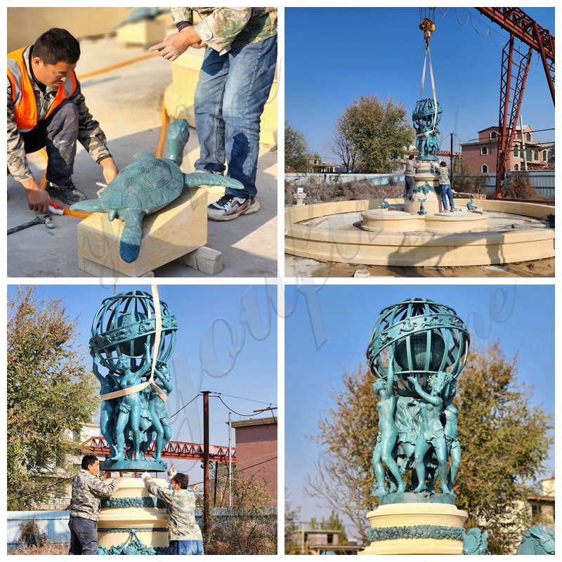 Our factory installation fountain
