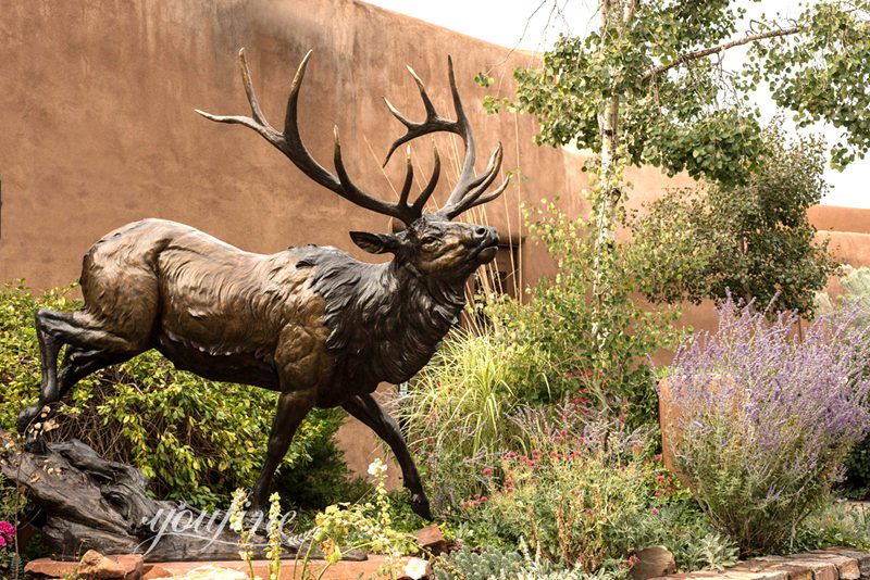 Rocky Mountain life size elk statue