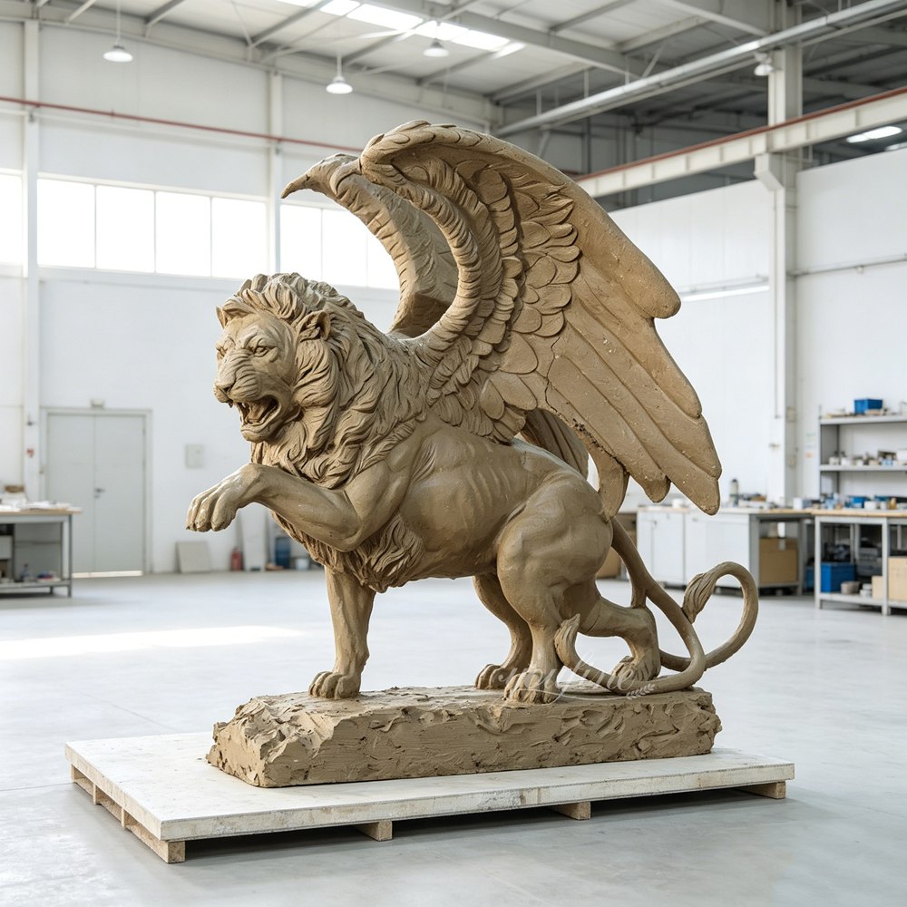 Winged Lion Memorial clay model