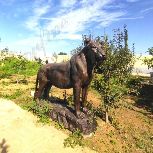 bronze lion large statue