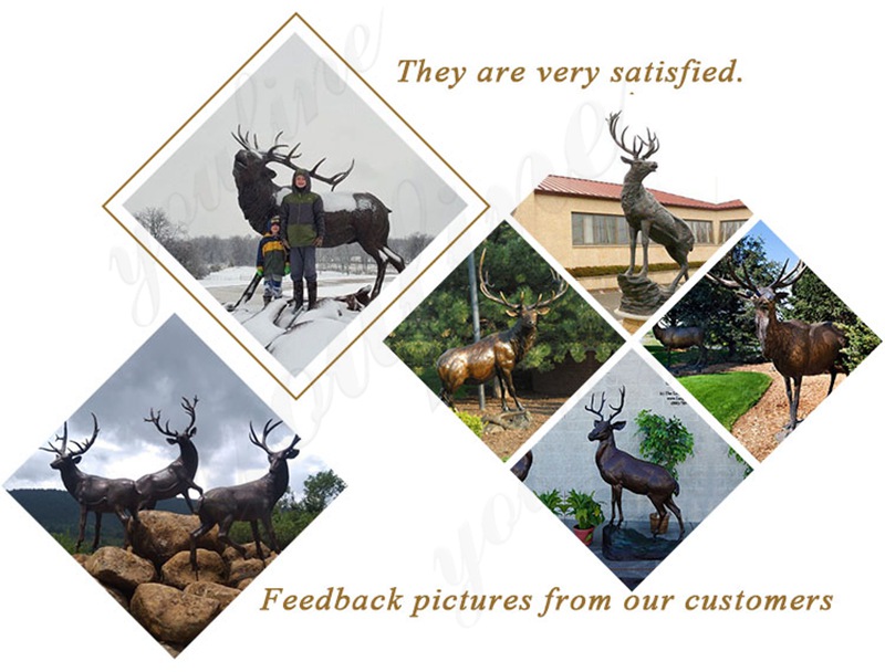 bronze stag sculpture feedback