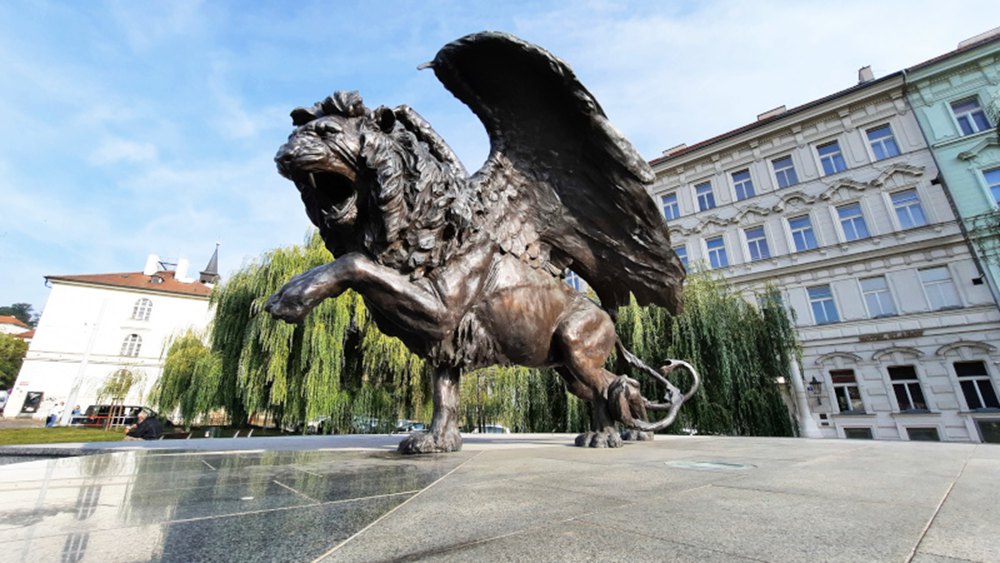 famous Bronze Winged Lion Memorial