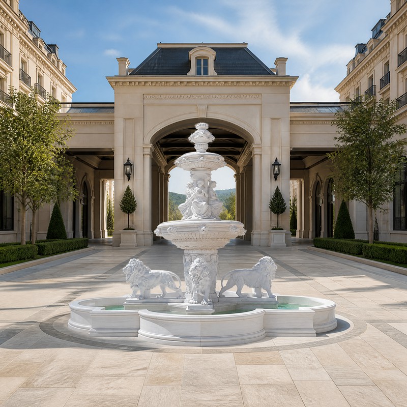 lion outdoor fountain for villa