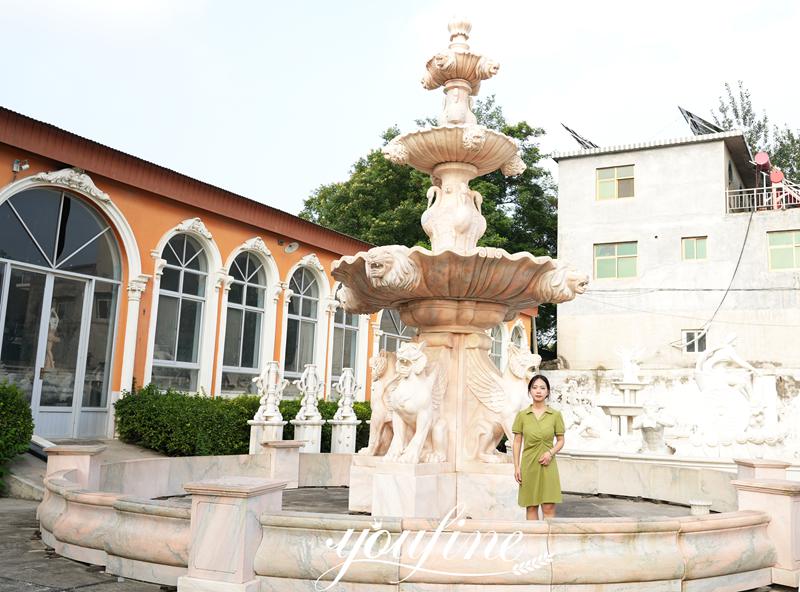marble figure sculpture fountain
