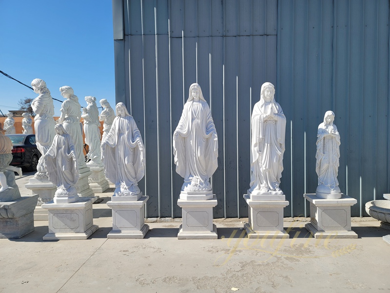 marble mary statue