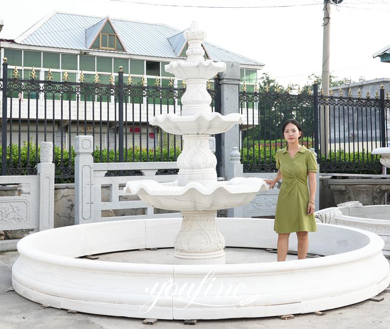 marble tiered fountains