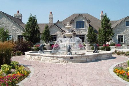 How to Determine Marble Tiered Water Fountain Diameter?
