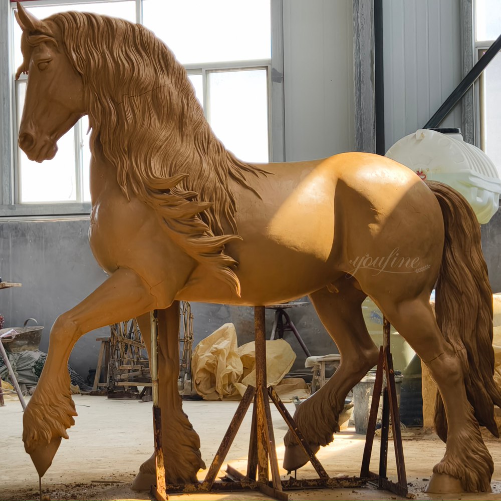 more Clay Model of Friesian Horse design
