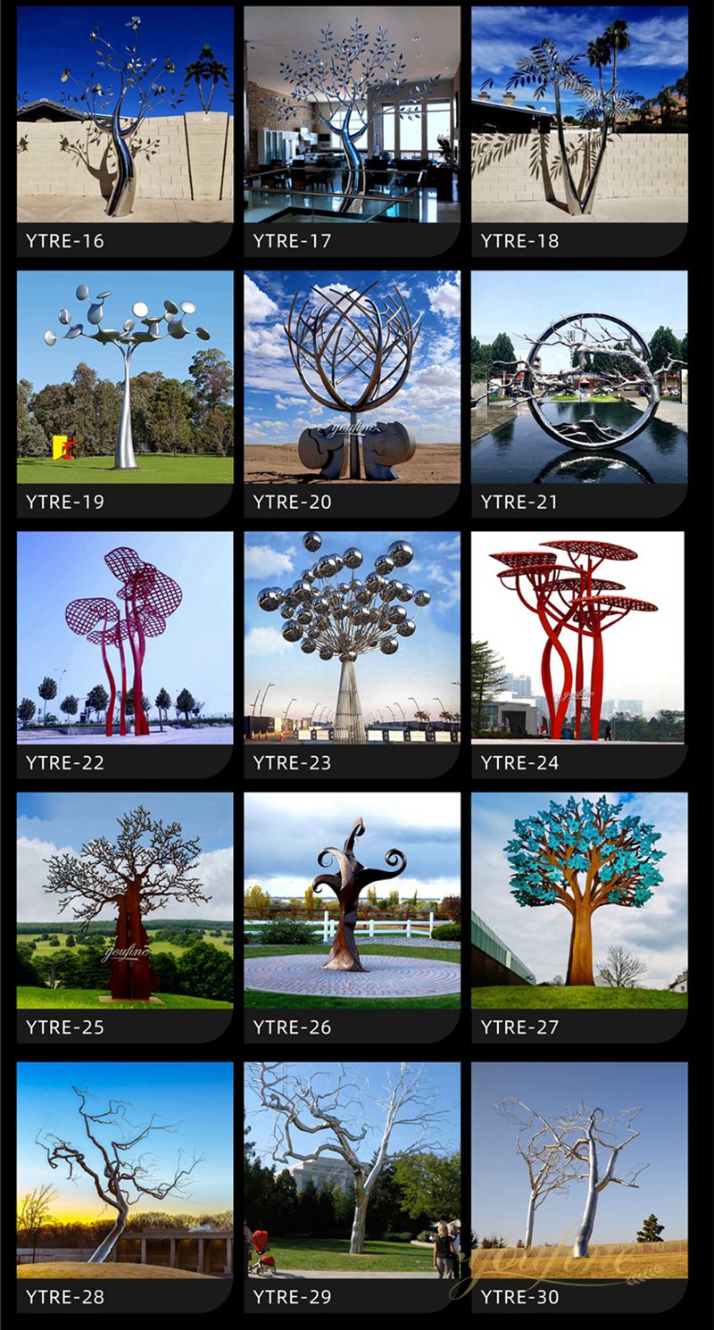 youfine stainless steel tree sculpture for sale 